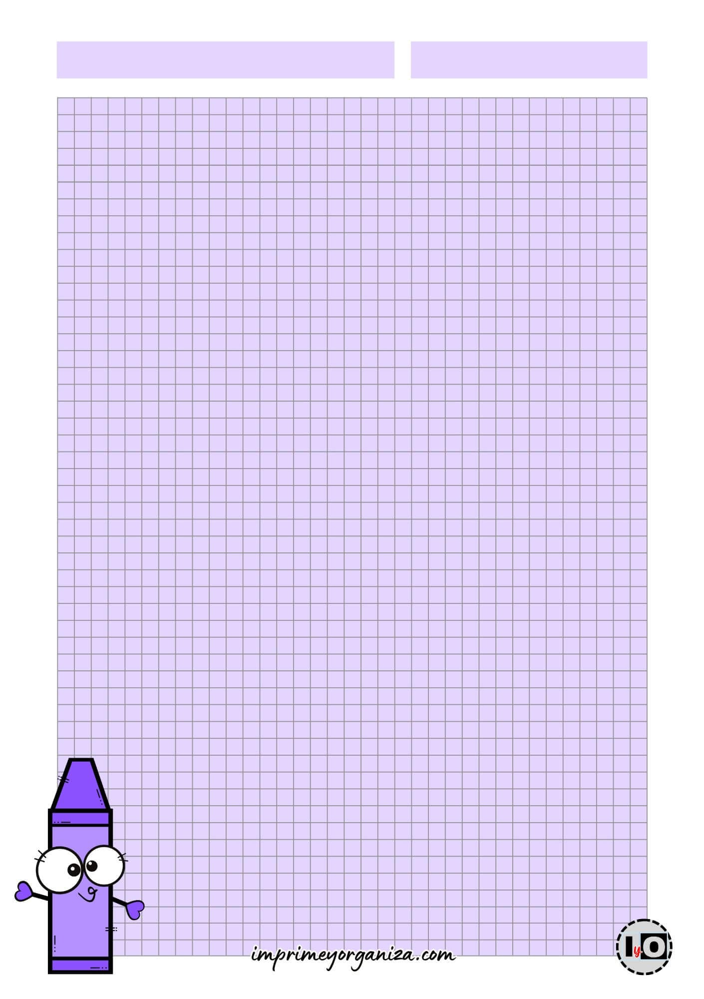 Hoja tamaño A5 Crayola Lila