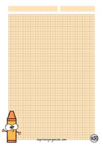 Hoja tamaño A5 Crayola Naranja