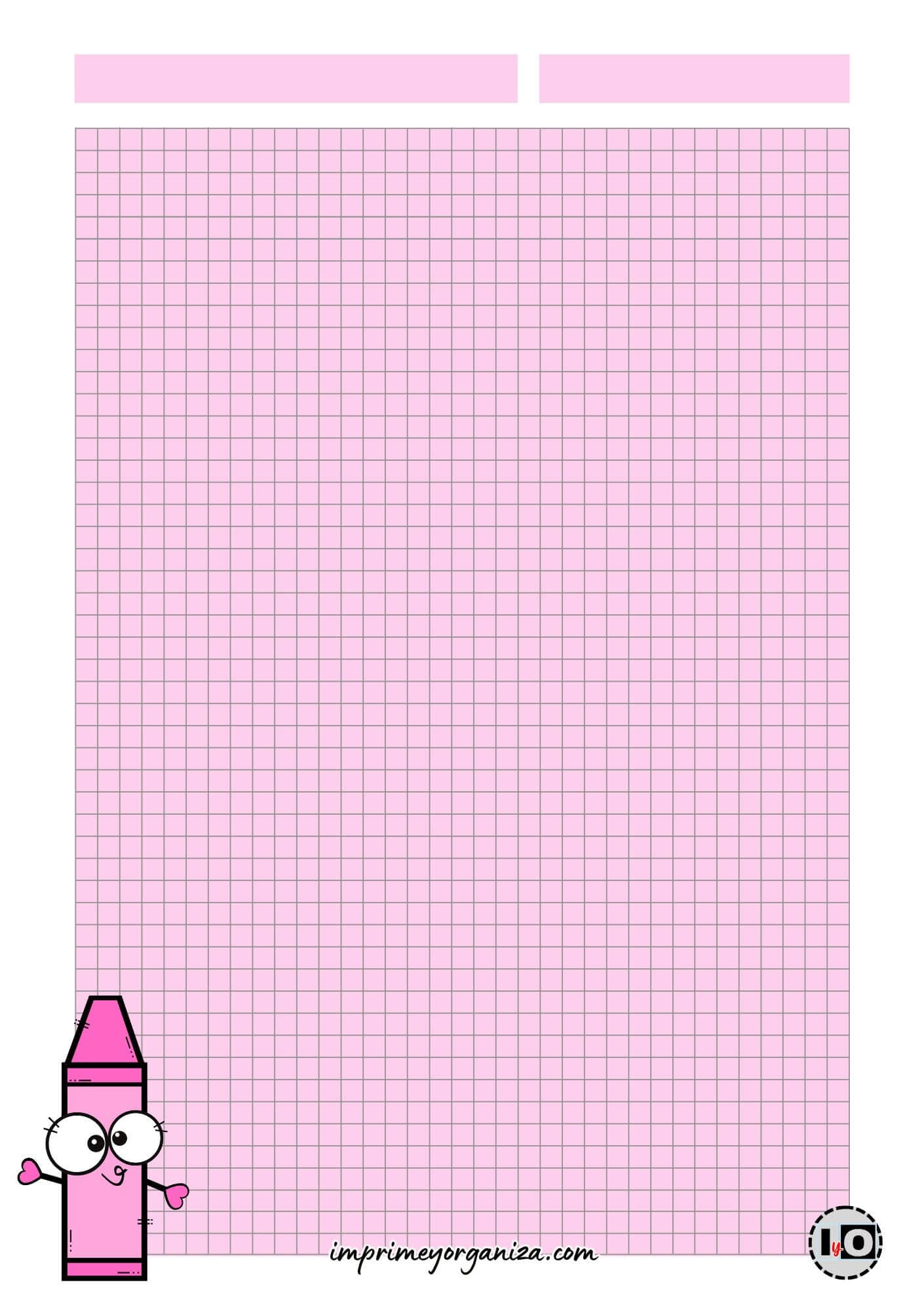 Hoja tamaño A5 Crayola Rosa