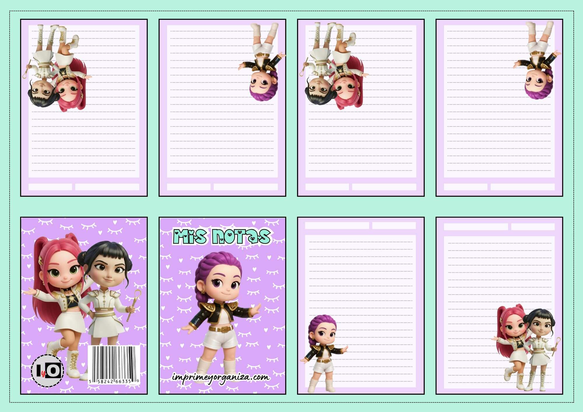 Mini notas Guerreras K-Pop