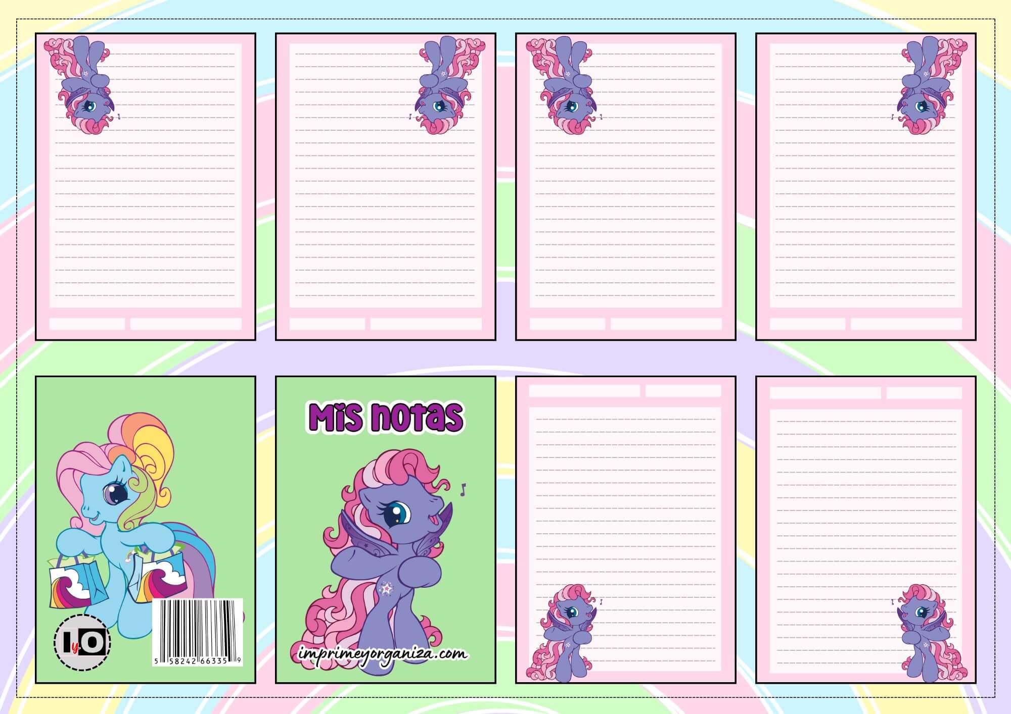Mini notas My Little Pony