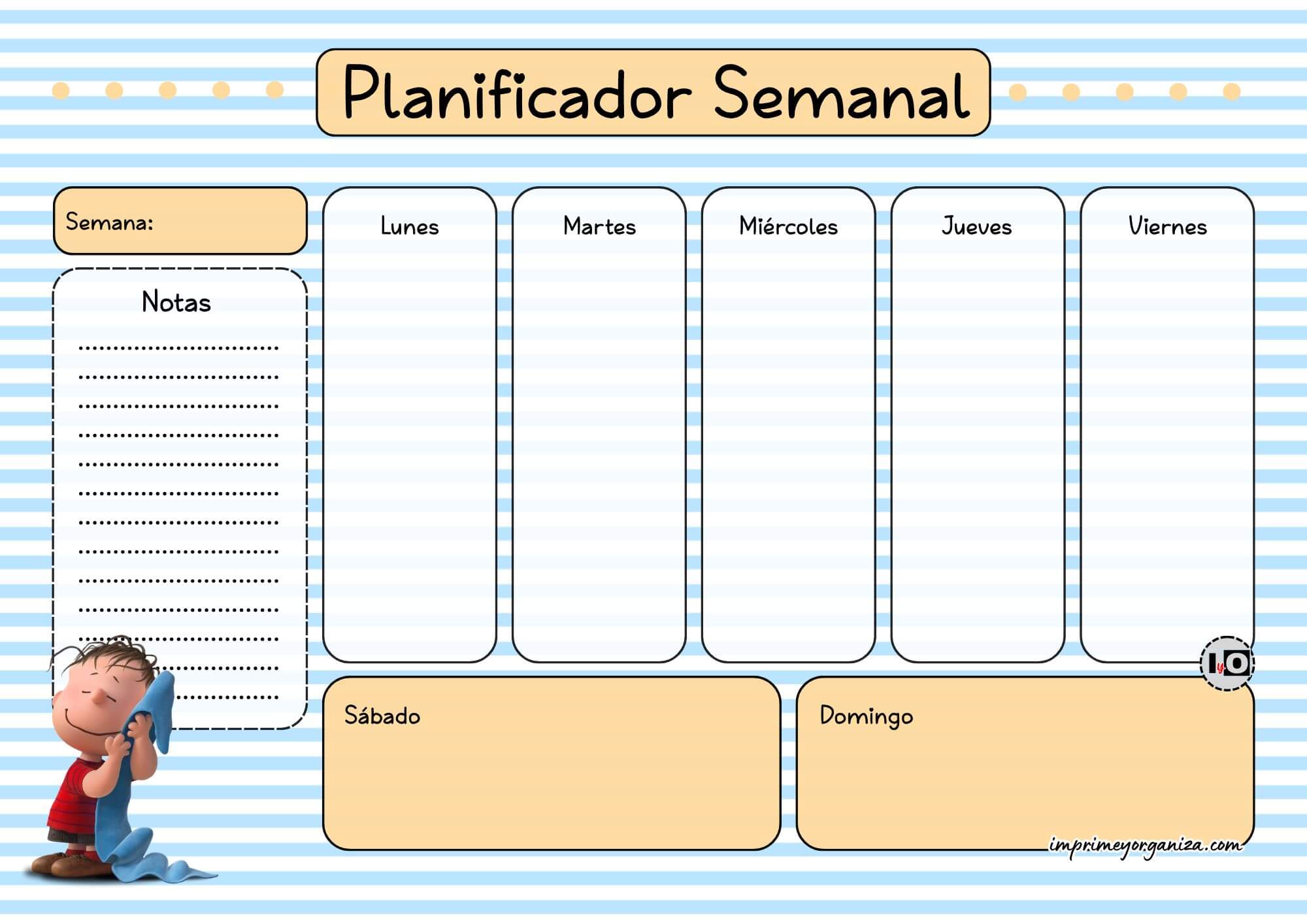 Planificador Semanal Linus