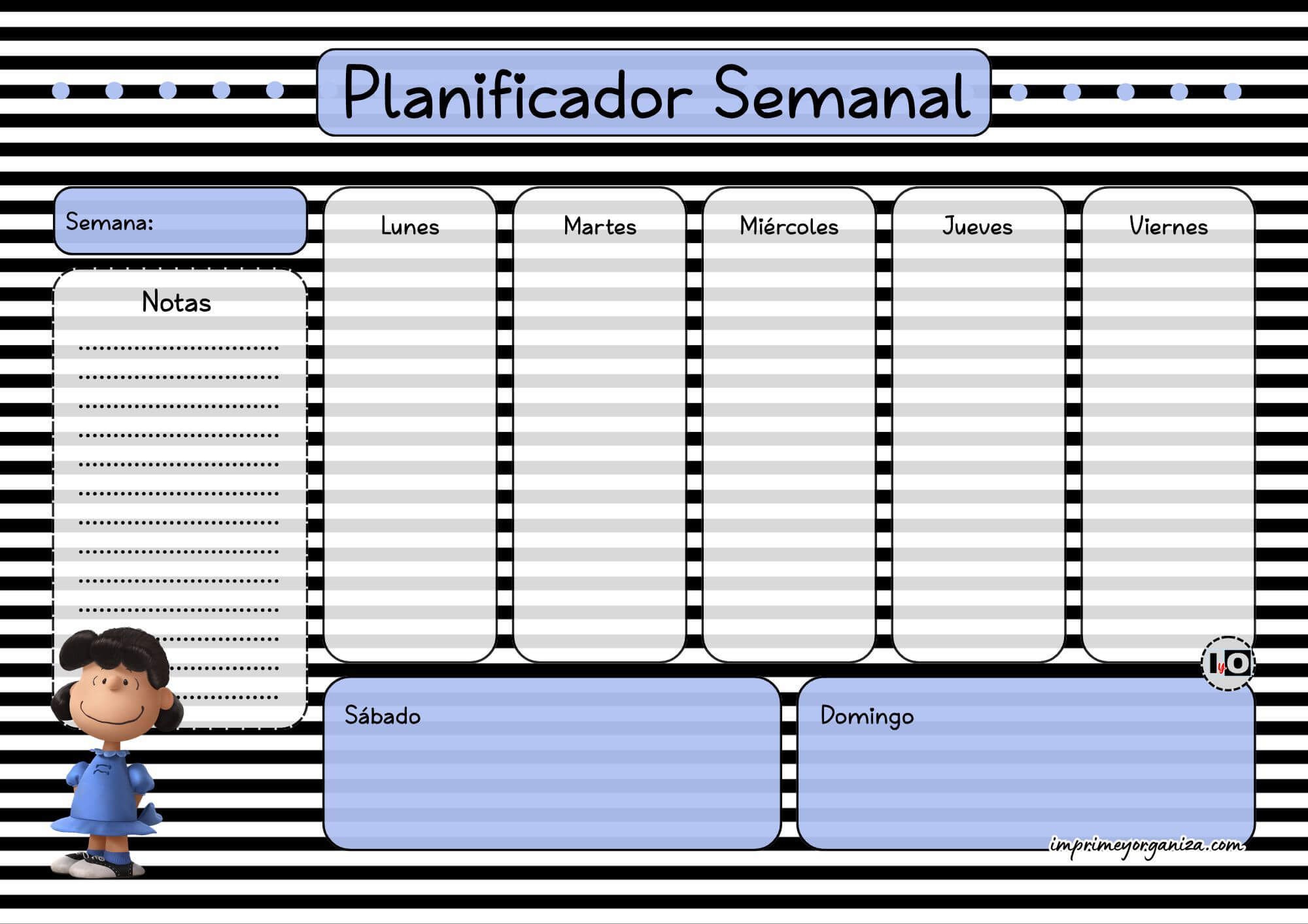 Planificador Semanal Lucy