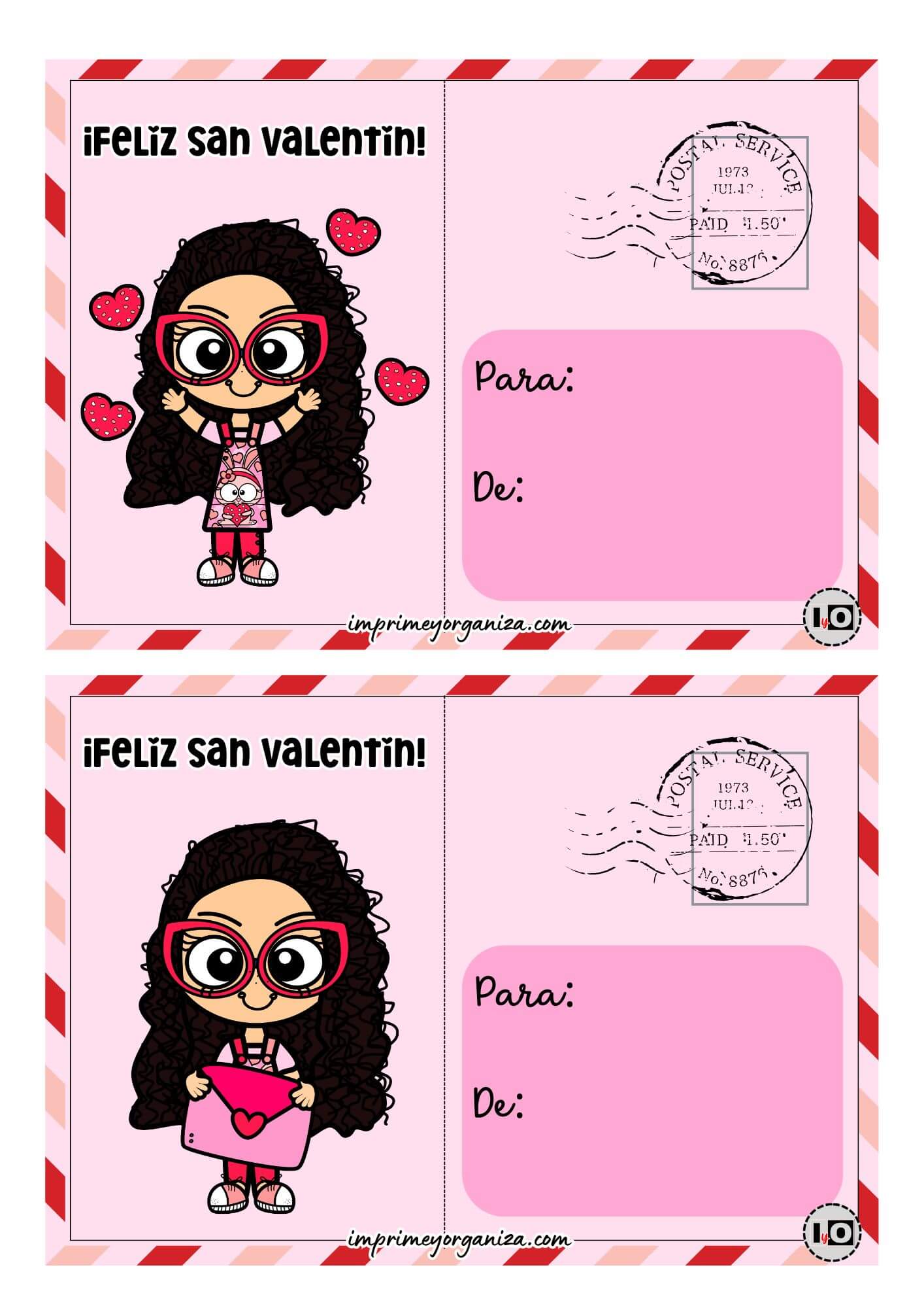 Postales San Valentín Maestra