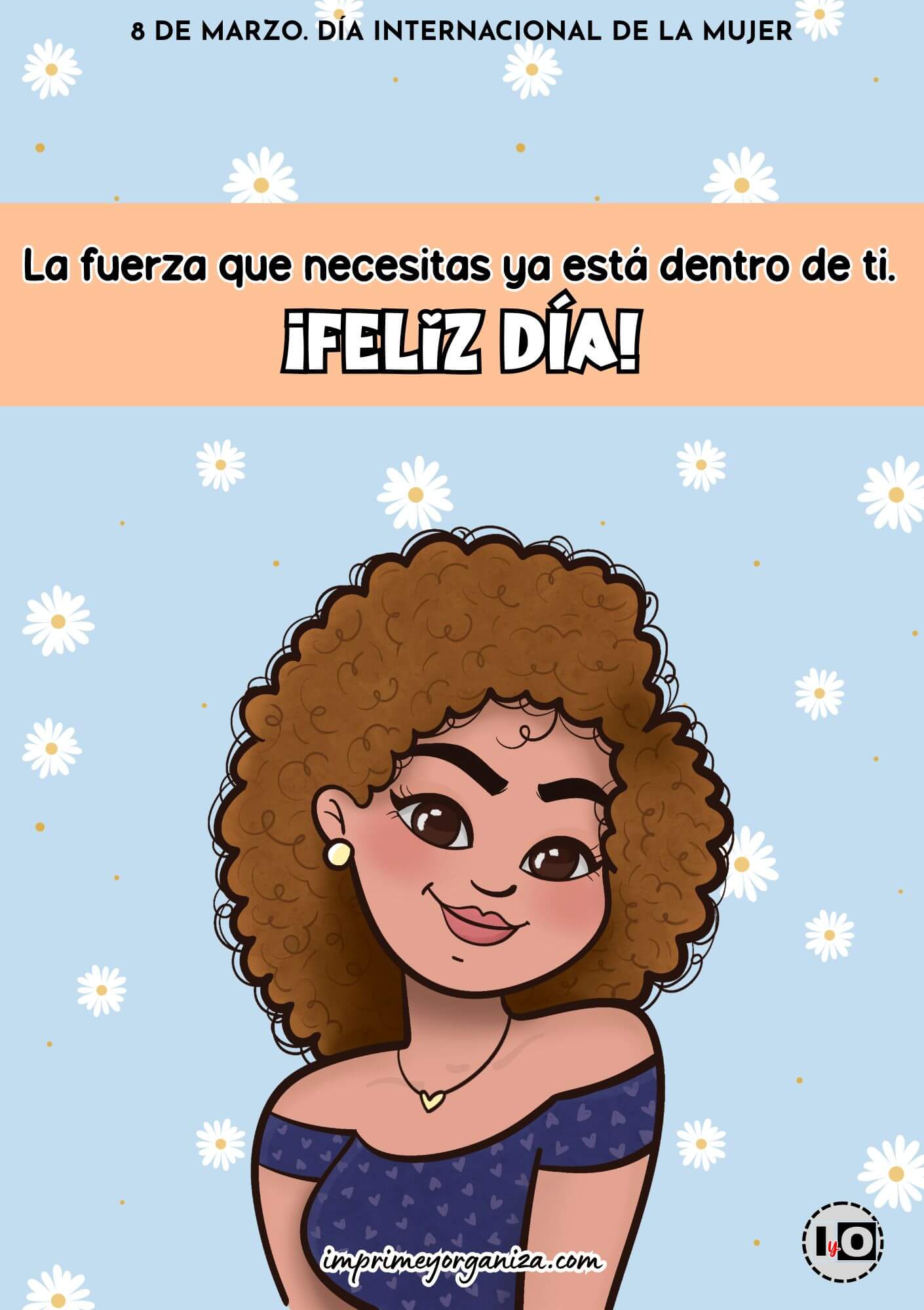 Tarjeta Mujer Azul
