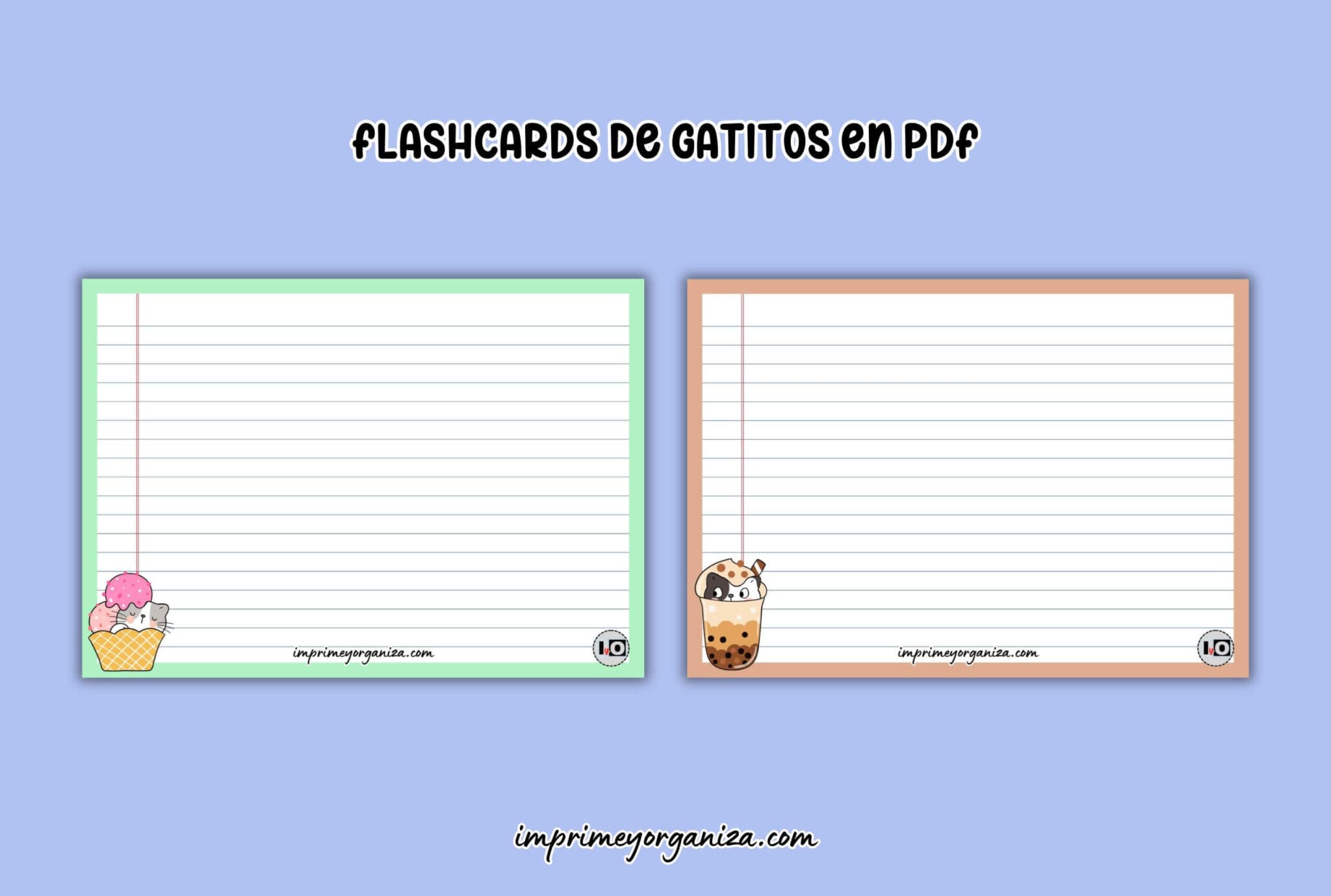 Hojas de Caligrafía de Colores para Imprimir en PDF [GRATIS]