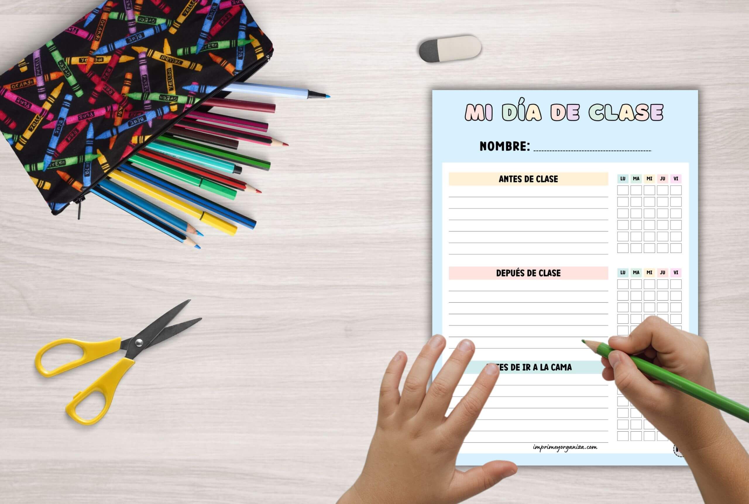 formatos de rutinas y tareas infantiles en pdf para Imprimir gratis