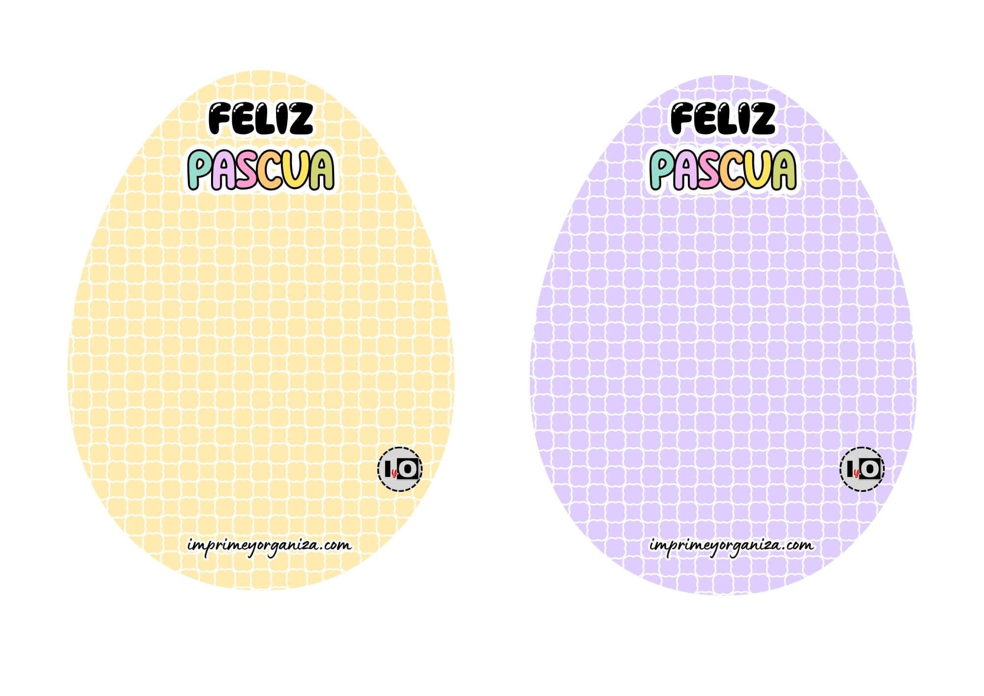 Bloc Huevos Amarillo y Lila