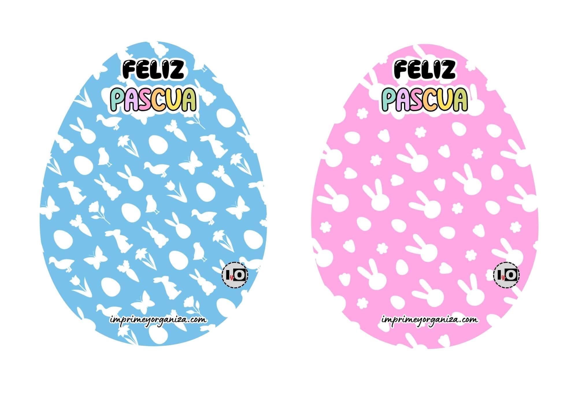 Bloc Huevos Azul y Rosa
