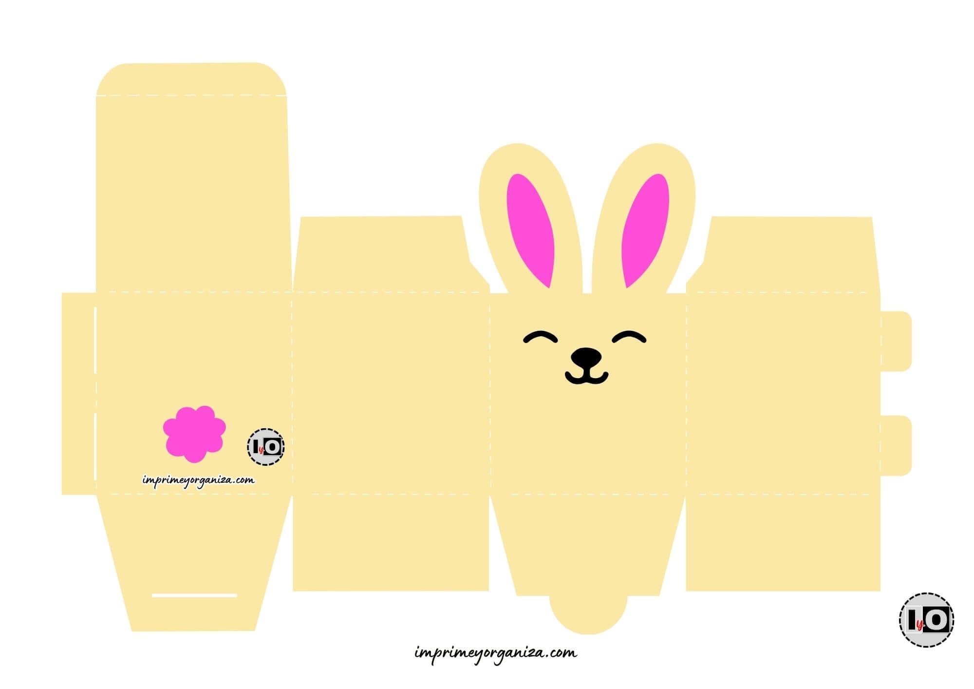 Cajita conejo amarillo