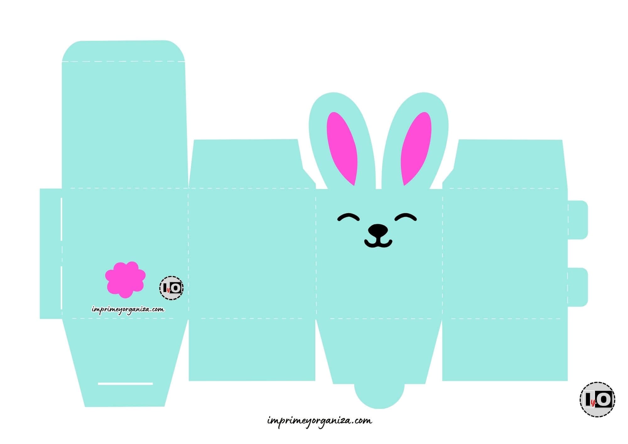 Cajita conejo turquesa