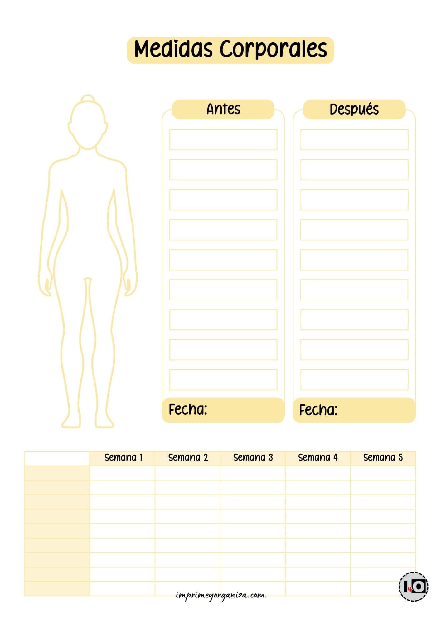 Control de medidas corporales amarillo