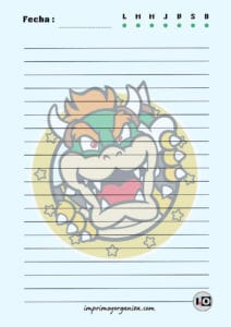 Hoja A5 Bowser