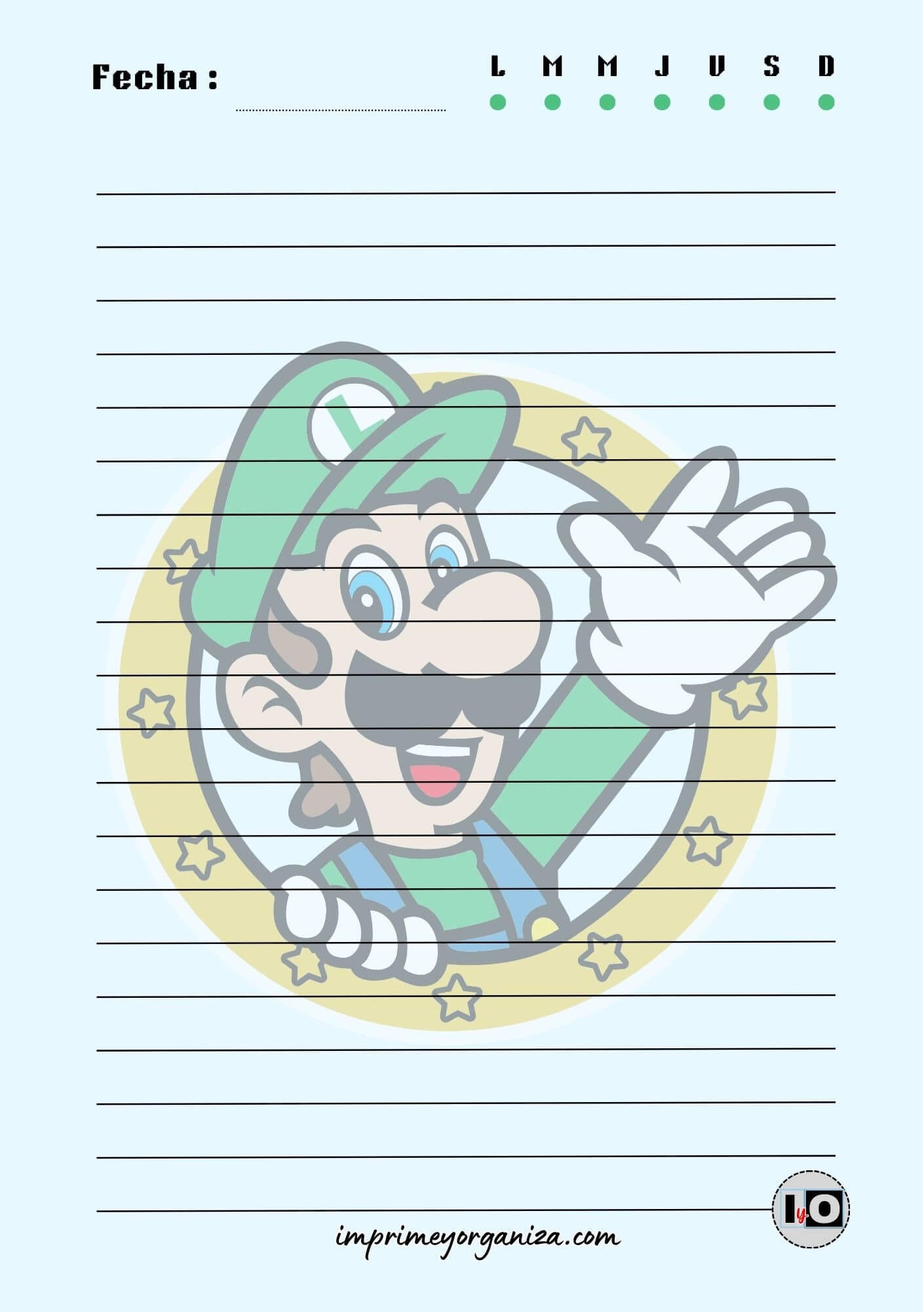 Hoja A5 Luigi
