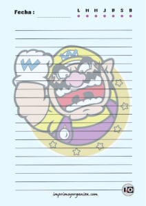 Hoja A5 Wario