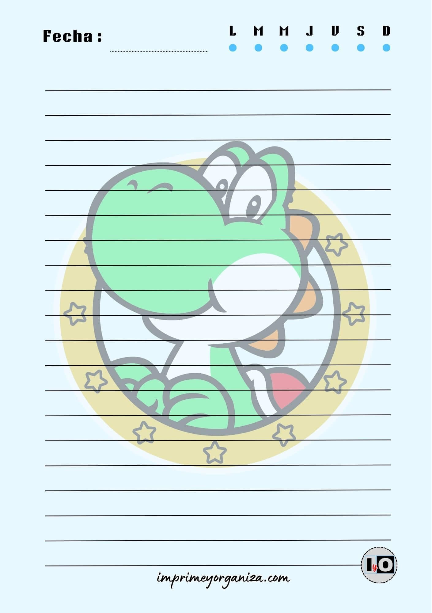 Hoja A5 Yoshi