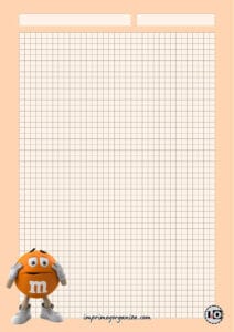 Hoja M&M naranja
