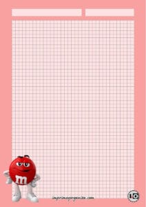 Hoja M&M rojo