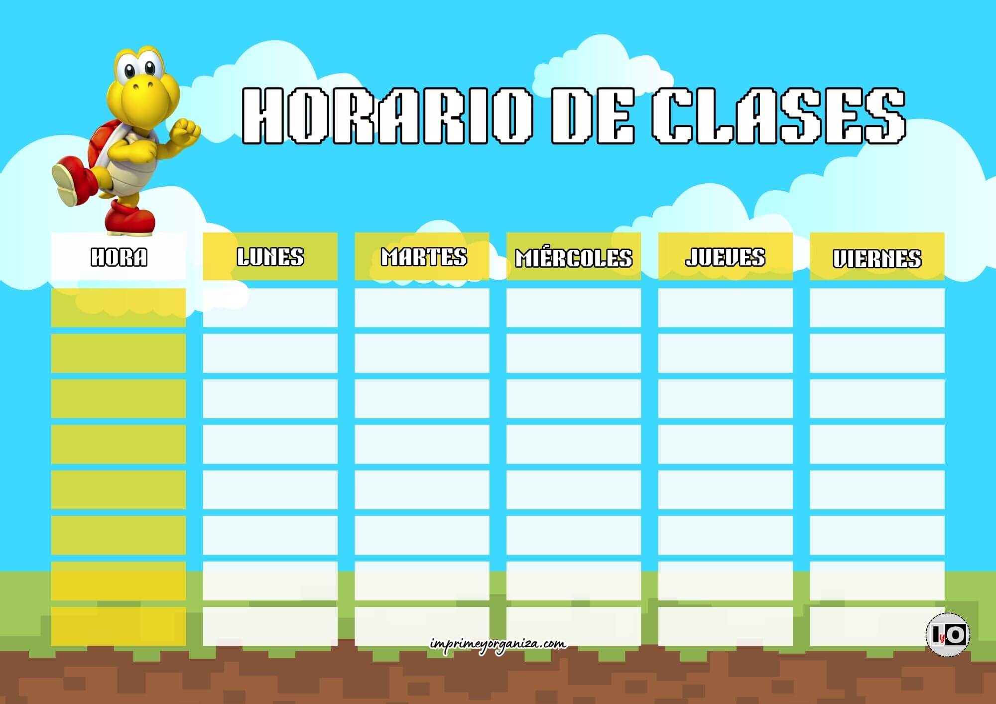 Horario de clases Koopa