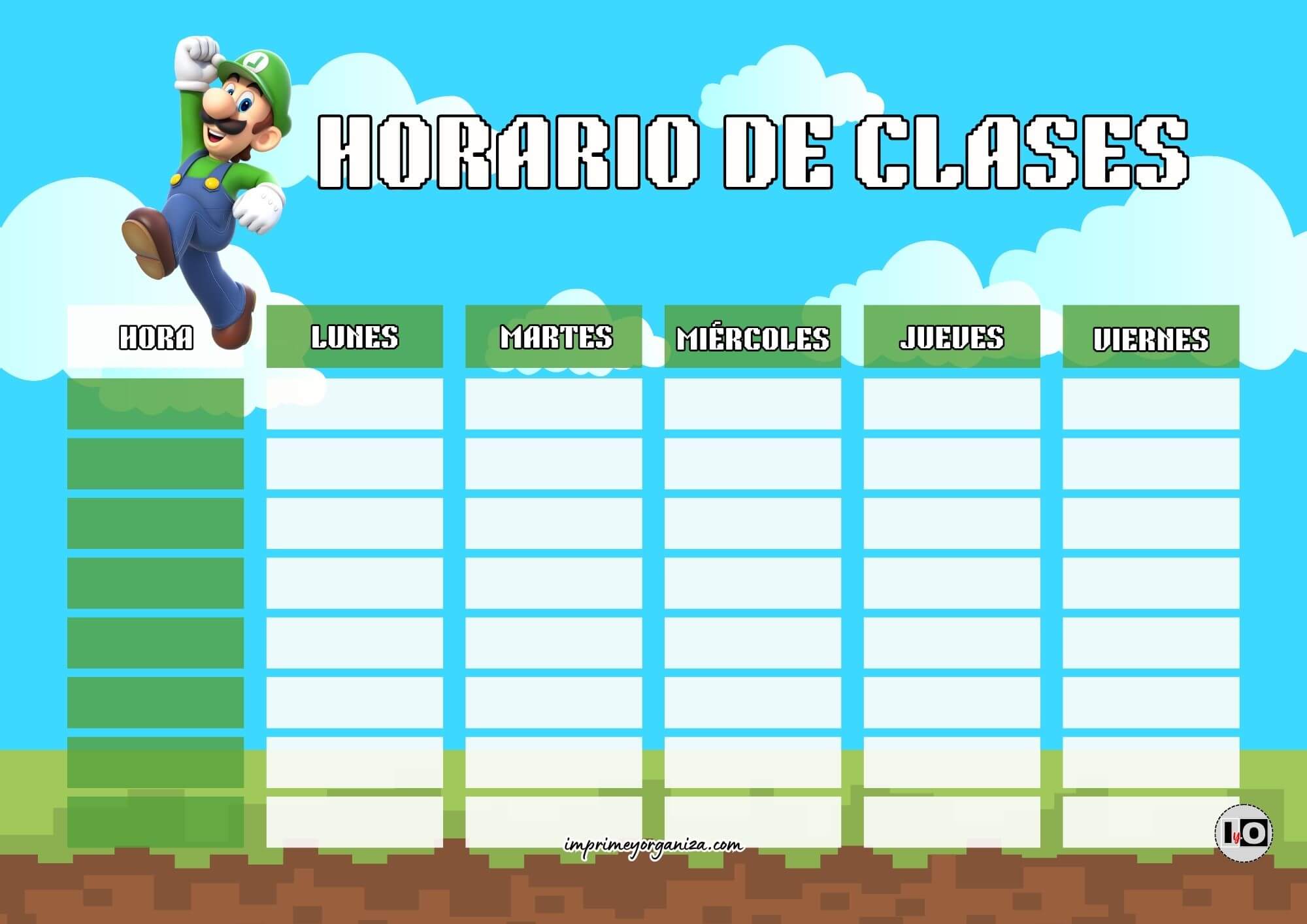 Horario de clases Luigi