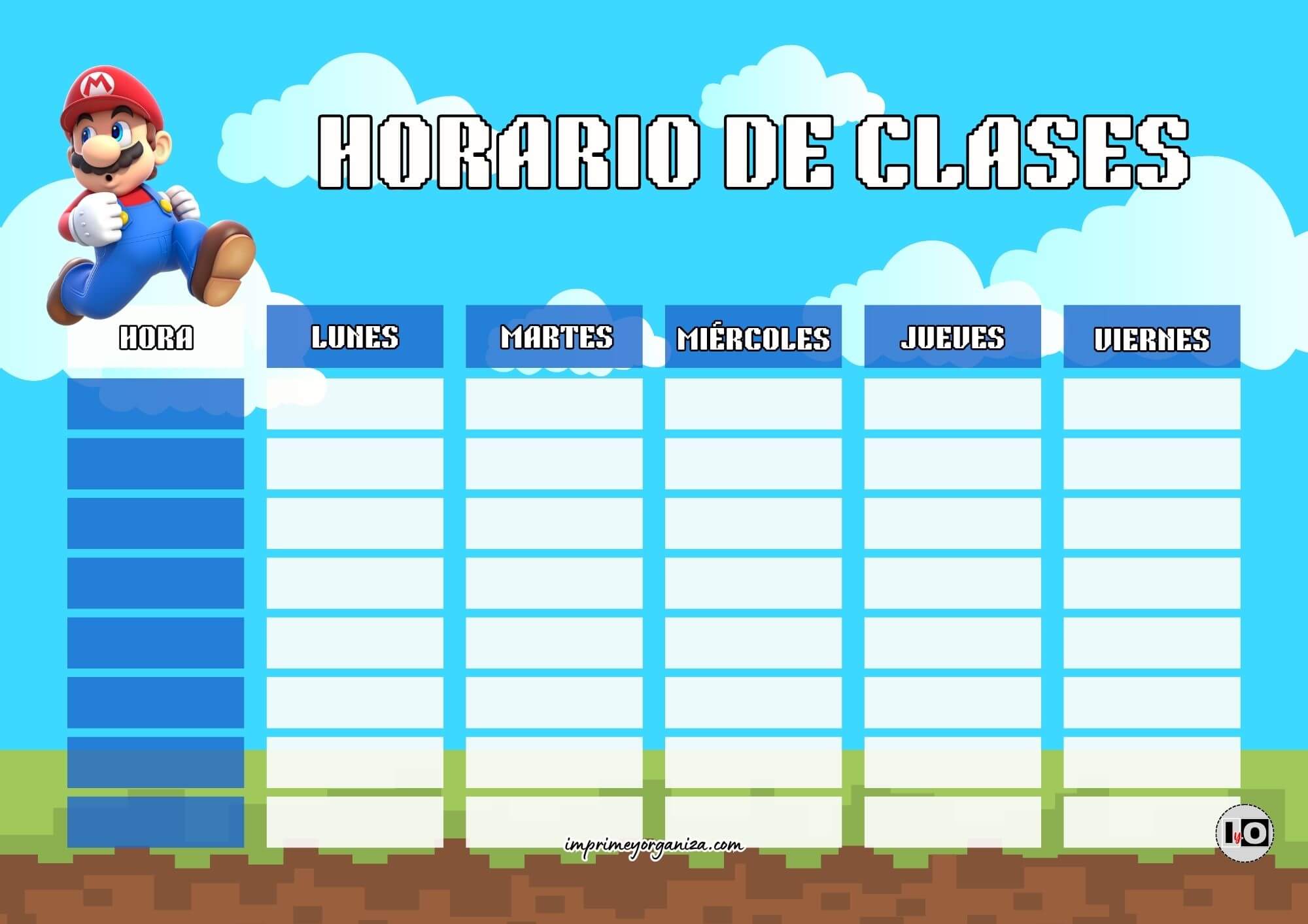 Horario de clases Mario