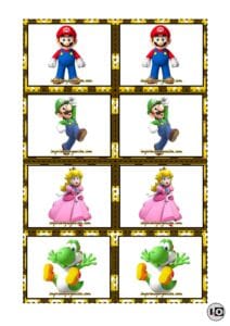 Juego Memoria Super Mario