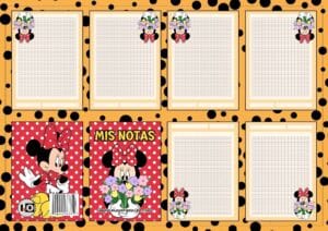 Mini notas cuadrícula Minnie Mouse