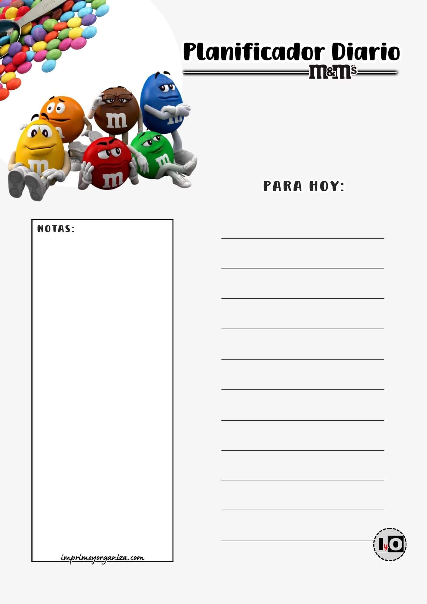 Planificador Diario m&m Blanco