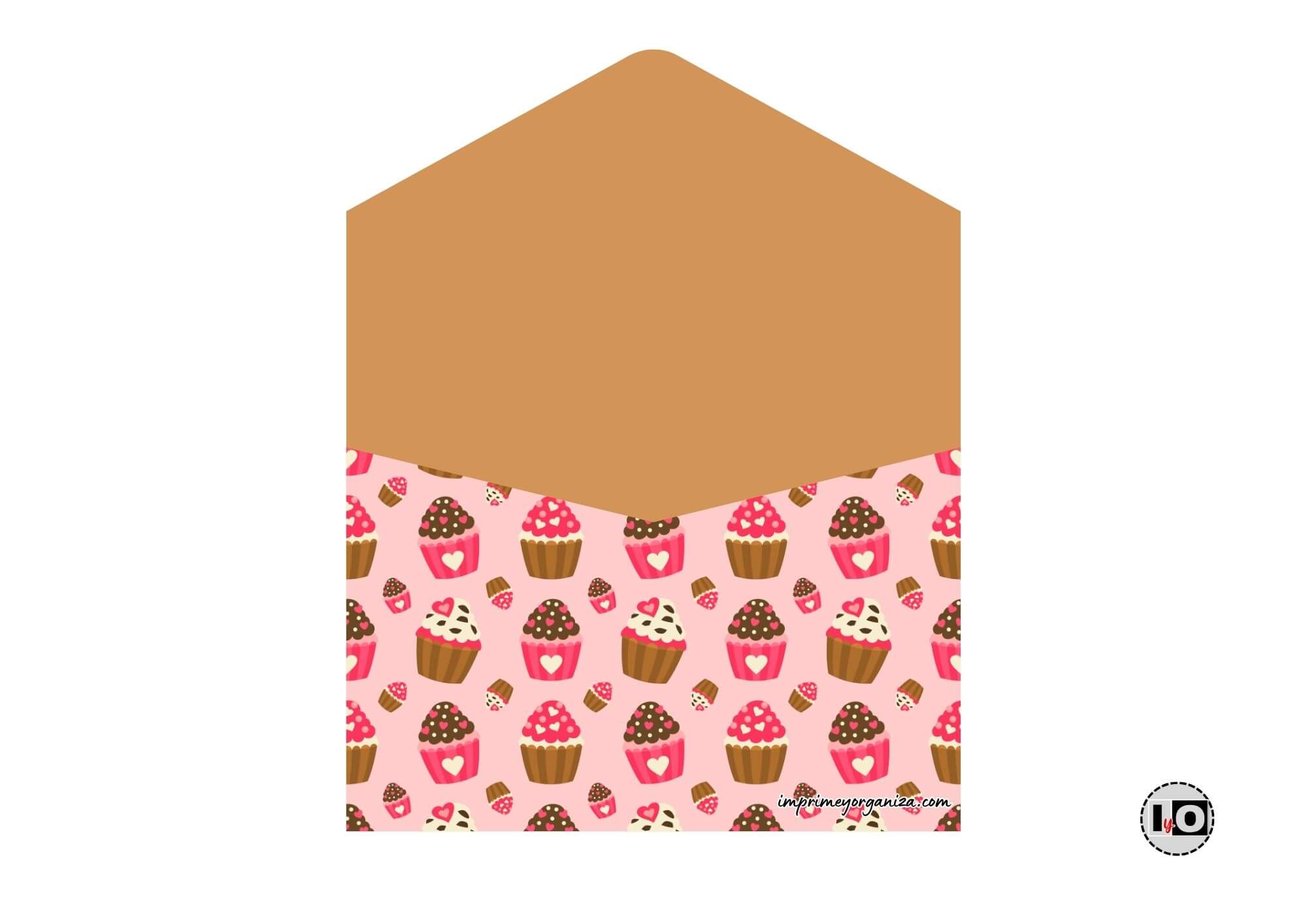Caja sobre cupcakes