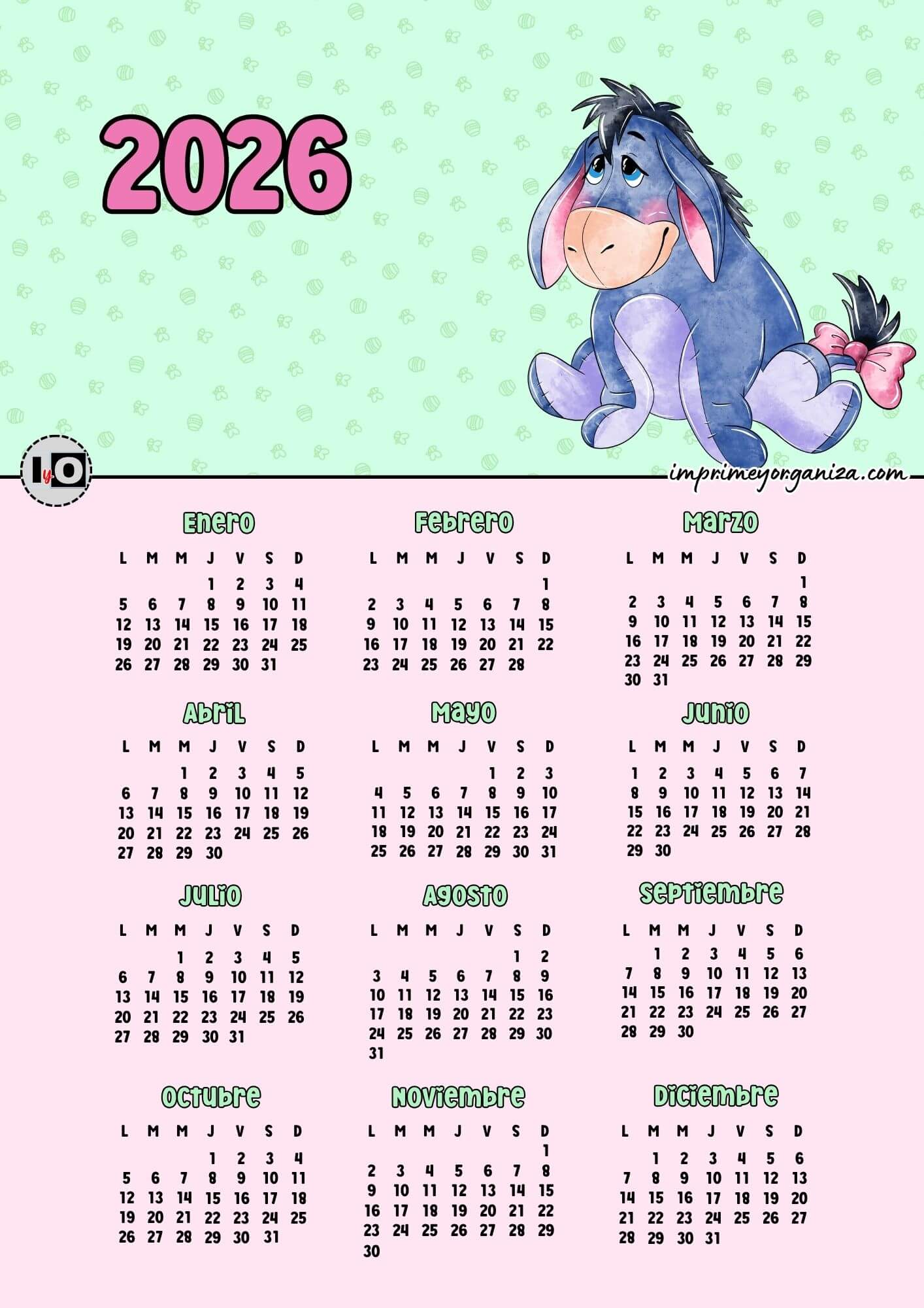 Calendario 2026 Igor