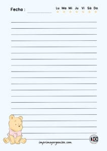 Hoja Baby Pooh