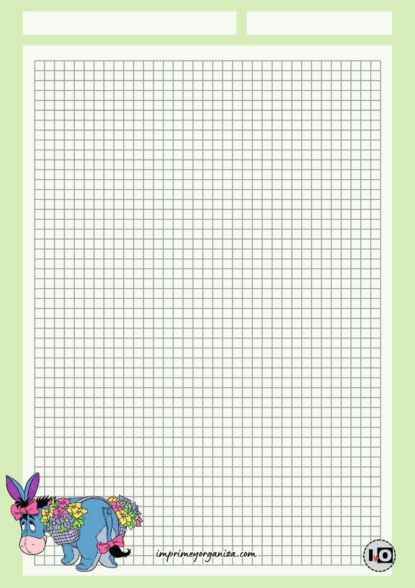 Hoja cuadriculada Igor