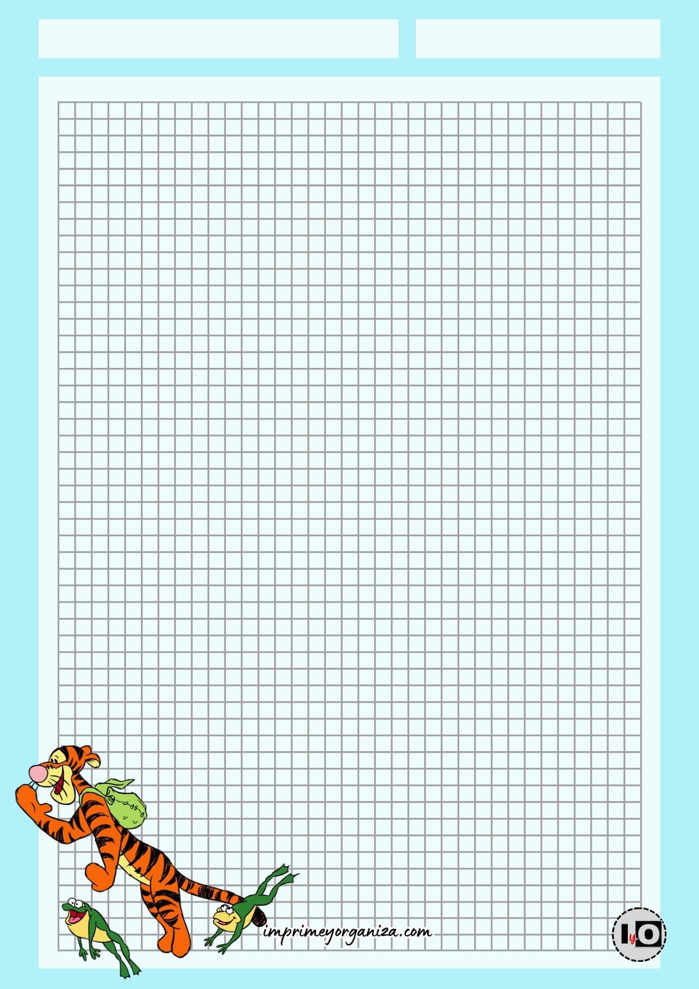 Hoja cuadriculada Tiger