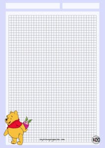 Hoja cuadriculada Winnie