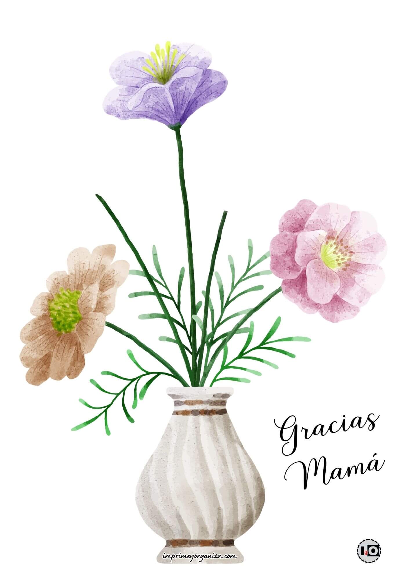 Lámina gracias mamá