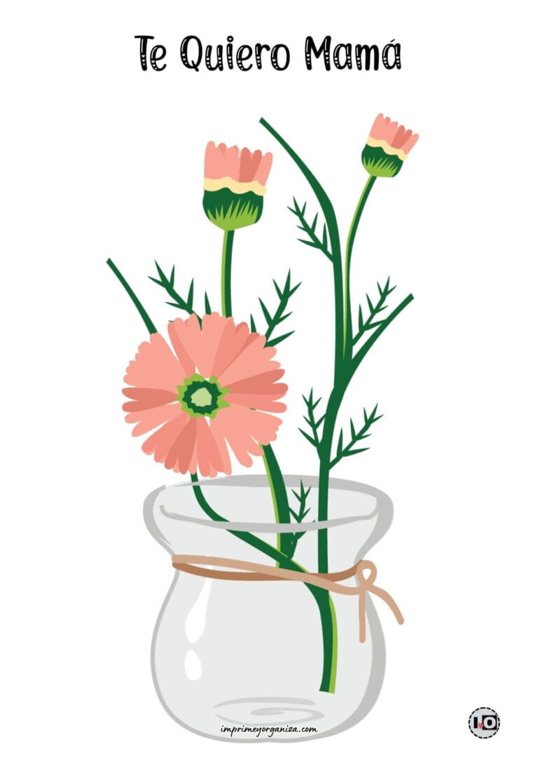 Lámina te quiero mamá