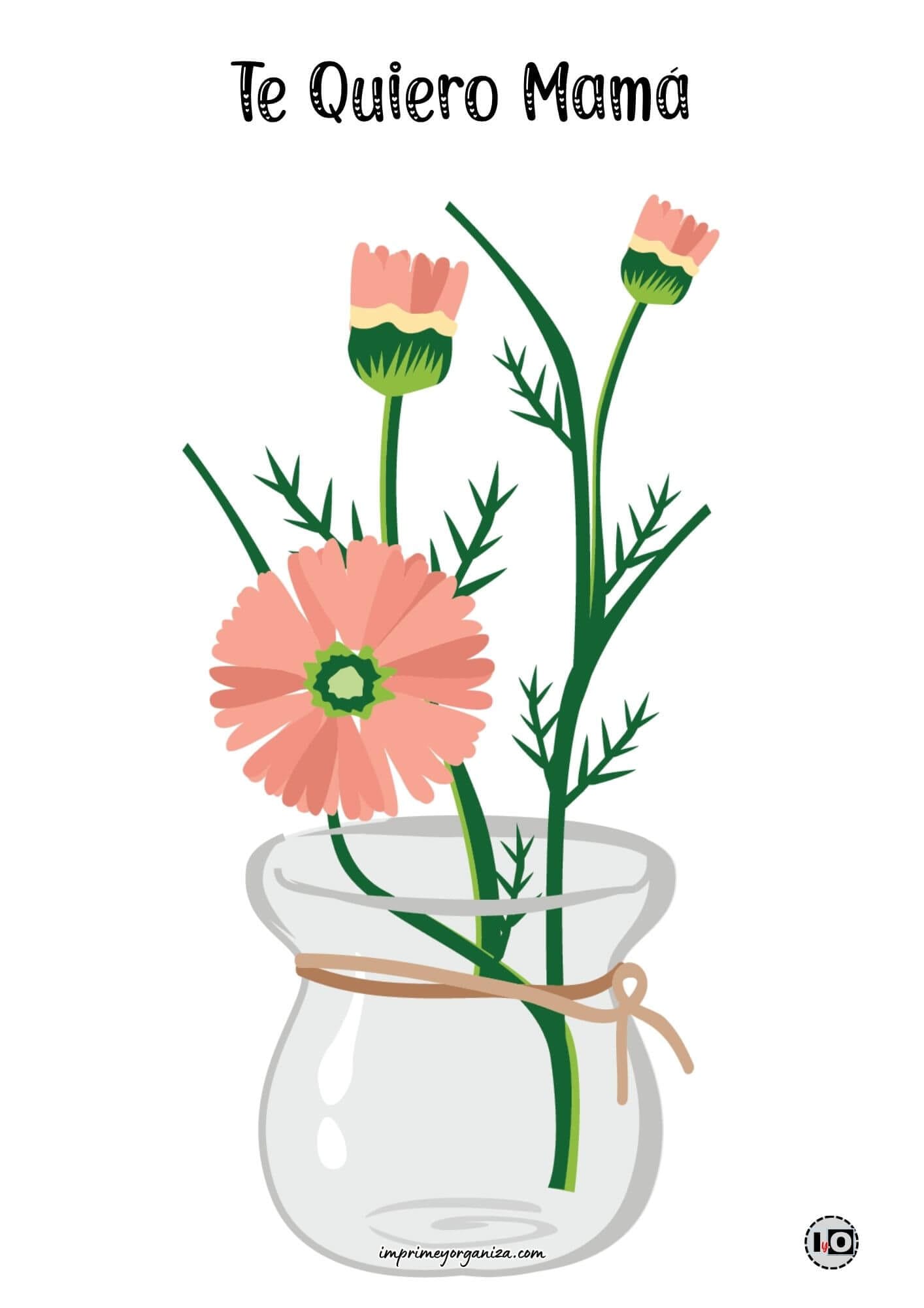 Lámina te quiero mamá