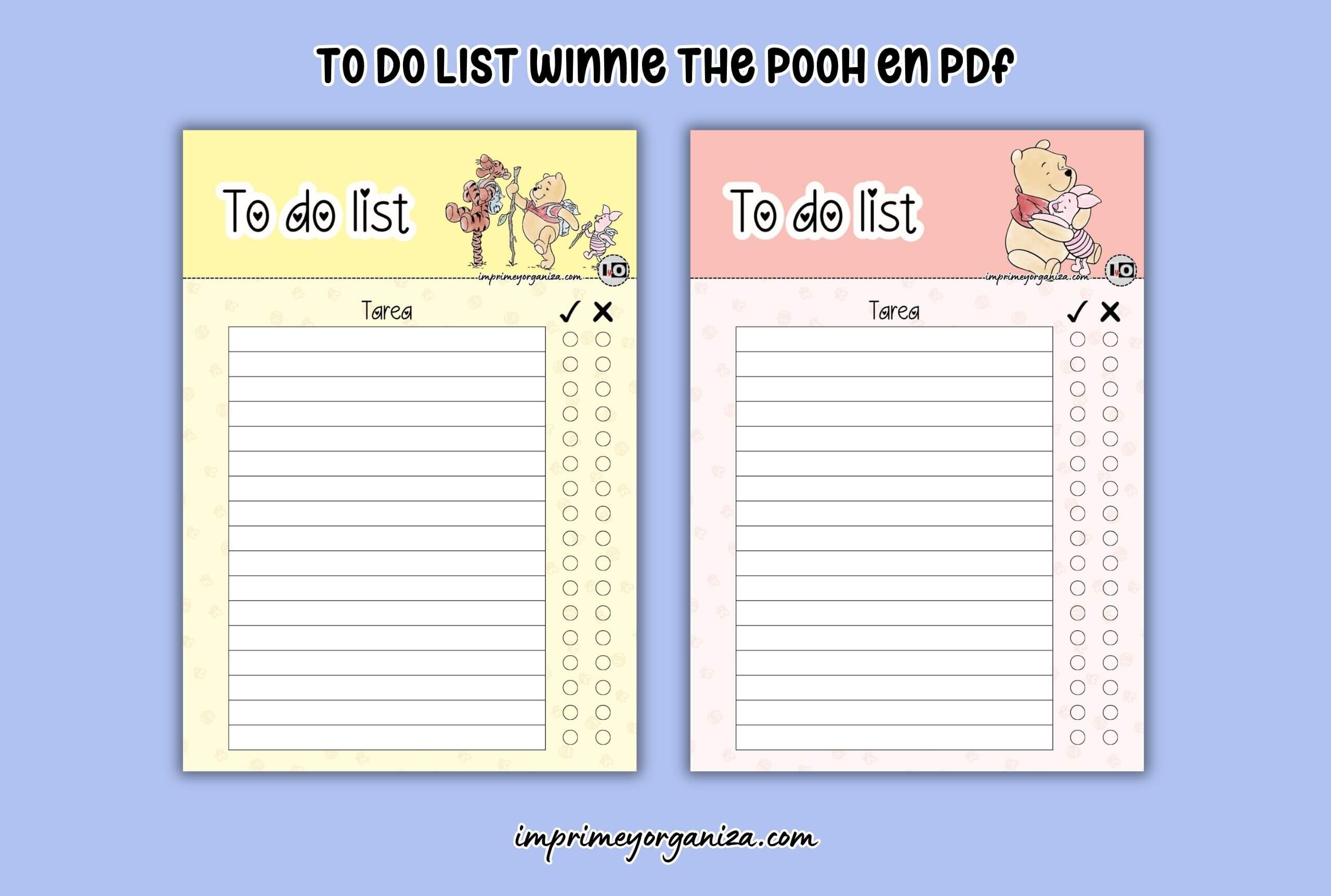 to do list winnie the pooh en pdf gratis