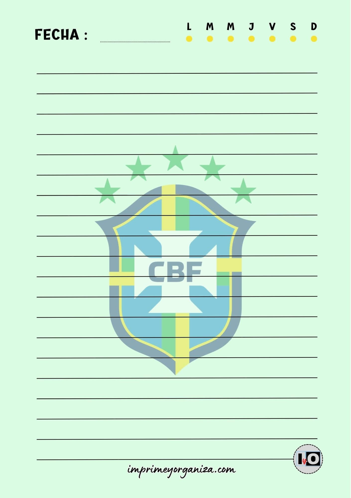 Hoja A5 Brasil