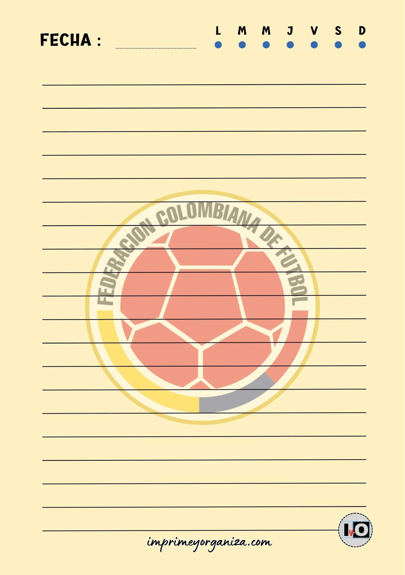 Hoja A5 Colombia