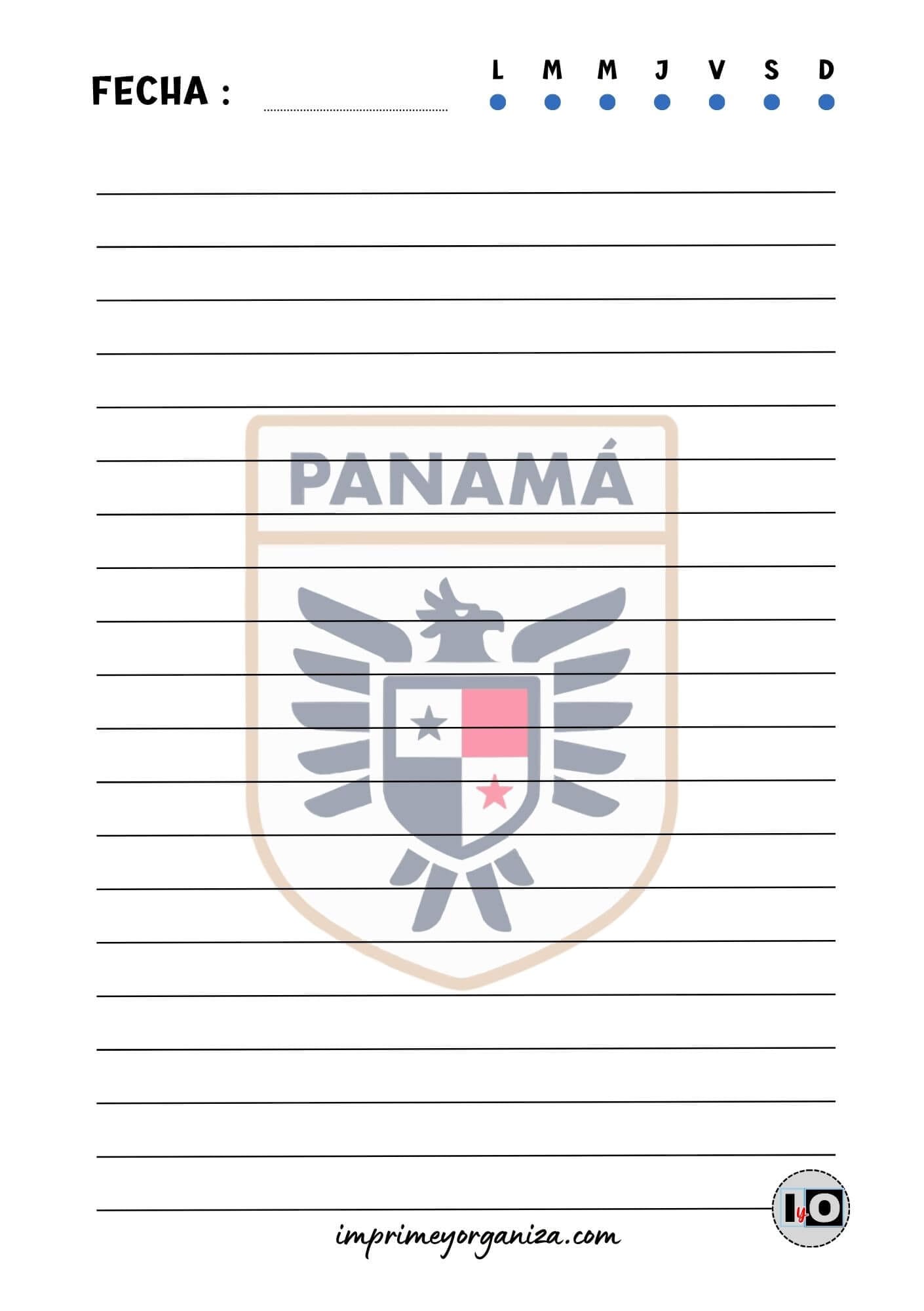 Hoja A5 Panamá