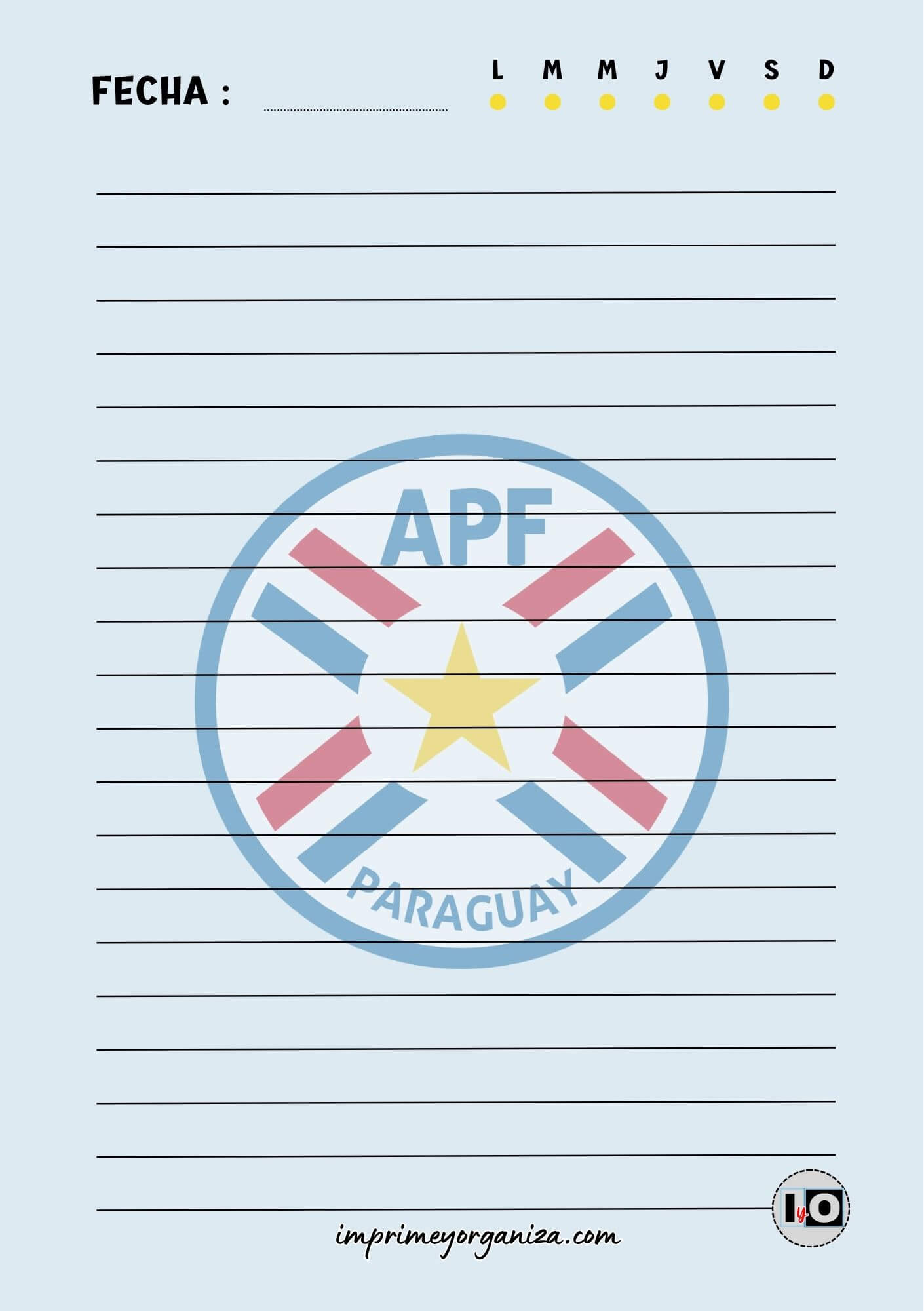 Hoja A5 Paraguay