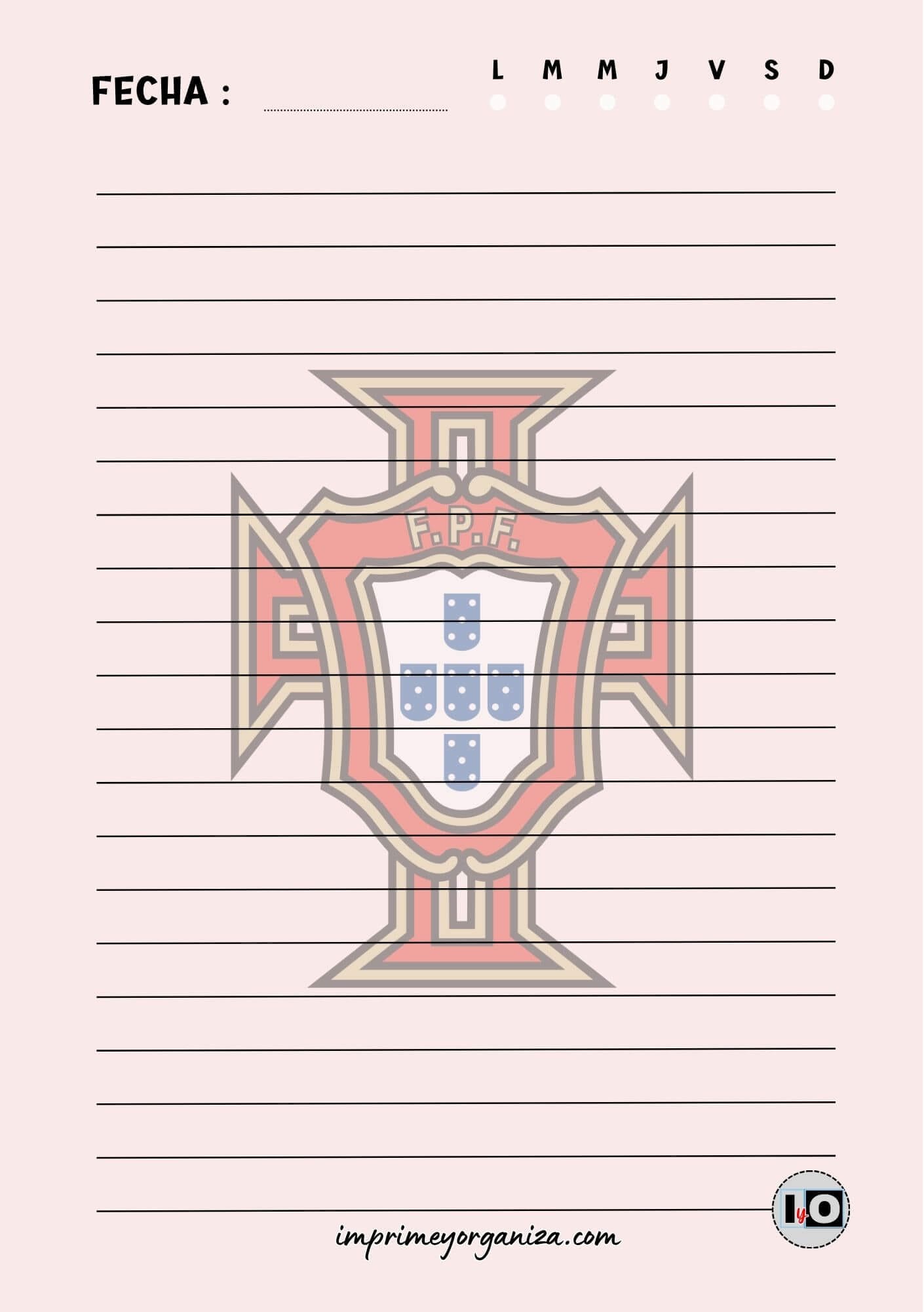 Hoja A5 Portugal
