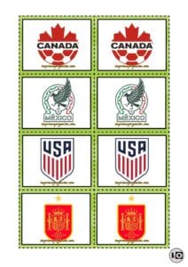 Juego Memoria Selecciones