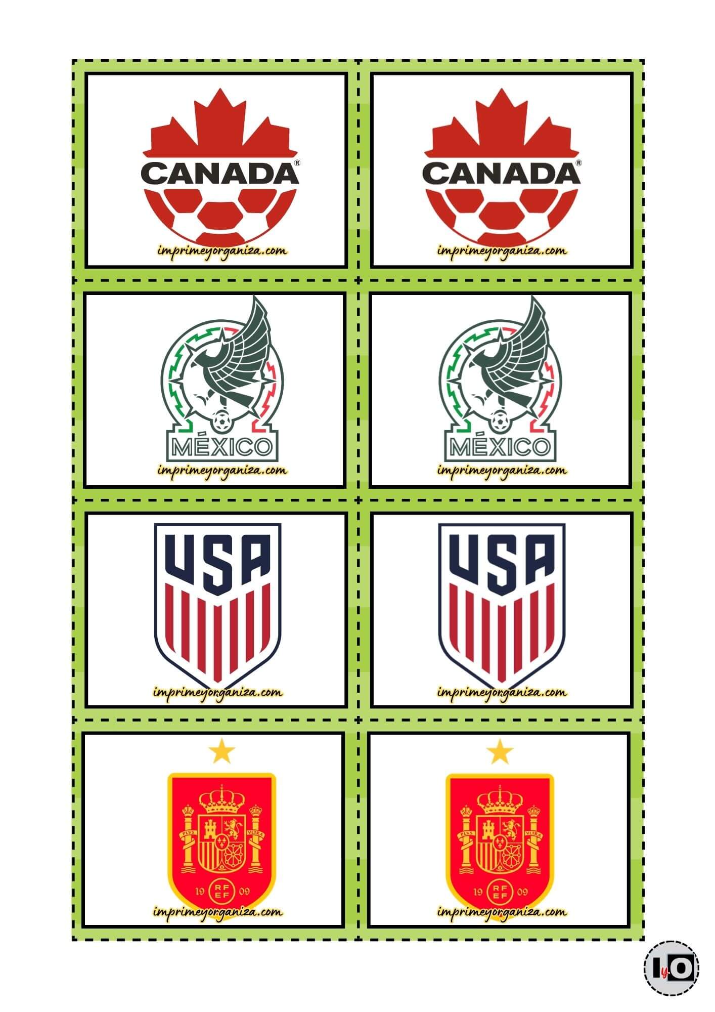 Juego Memoria Selecciones