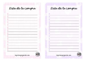 Listas de la compra pastel