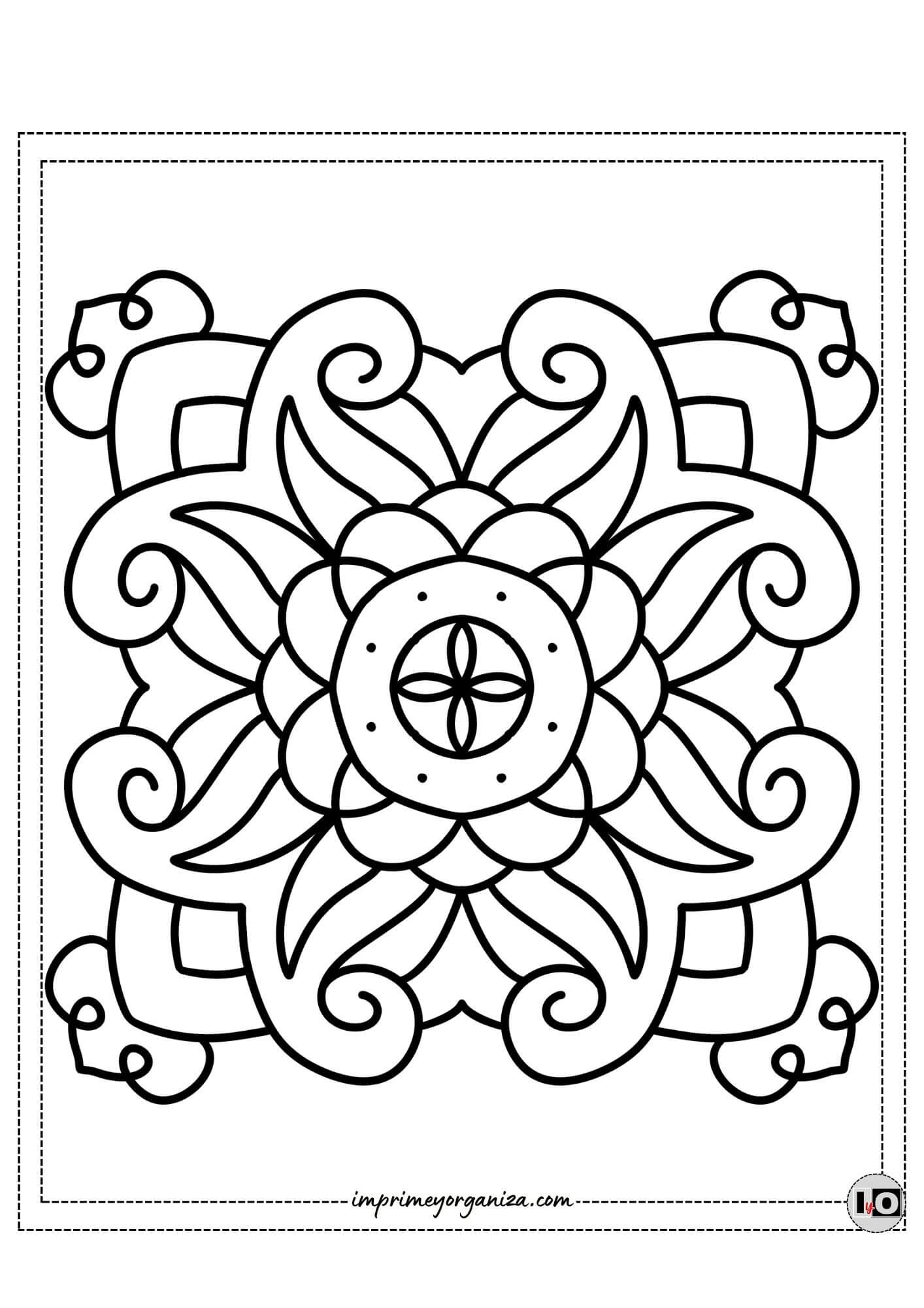 Mandala fácil 1