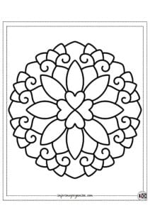 Mandala fácil 6