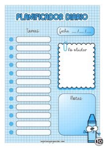 Planificador Diario Crayola Azul