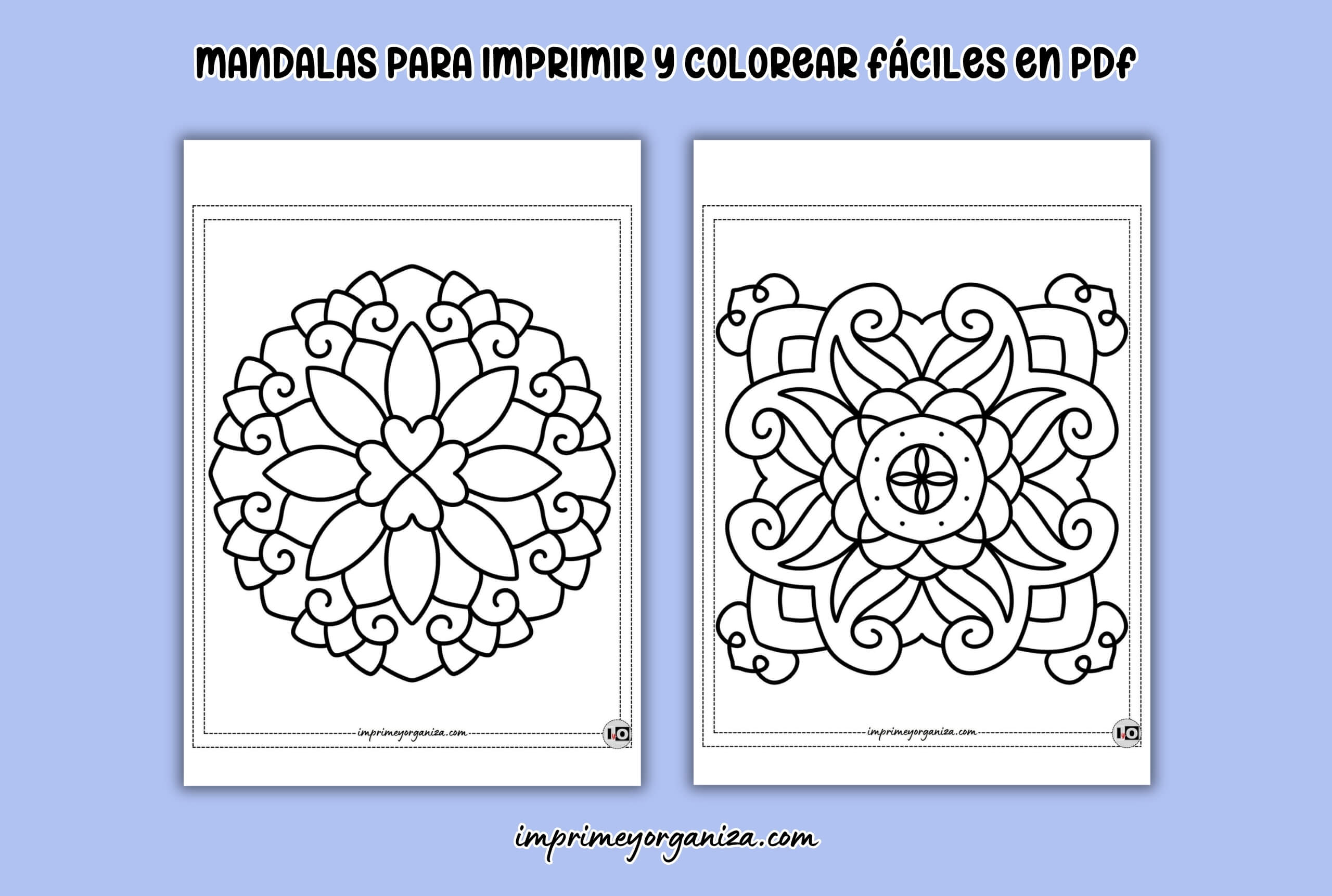 mandalas fáciles imprimibles gratis